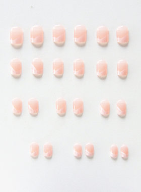 24pcsFrenchakNailShort
