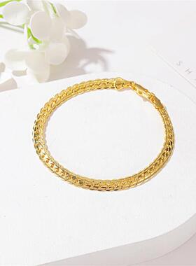 Euro-American mans bracelets, a simple metal linen, a handk