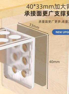 No-drill fixing bracket for shelf supports, wardrobe divider