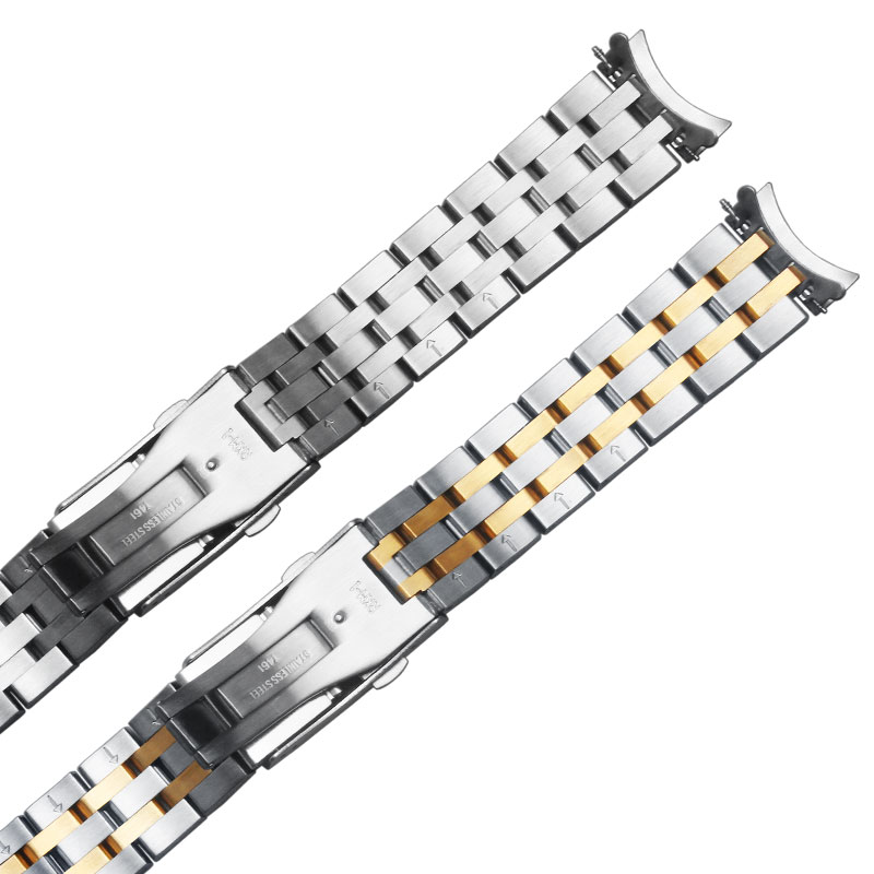 适配天梭T461钢表带T014|prc200|T17钢带手表带19不锈钢弧口表链 - 图3