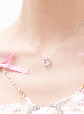 KOOKISS蝶影心间项链925银女