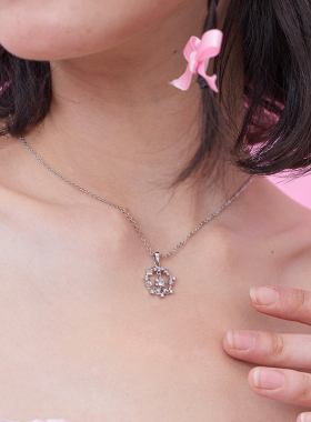 KOOKISS许愿星花环圣诞项链女