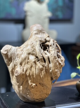 人物荔枝木大师手工达摩木雕