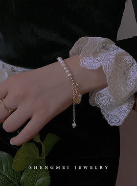 级手链ins闺蜜同款轻奢精致复古女小众设计幸运