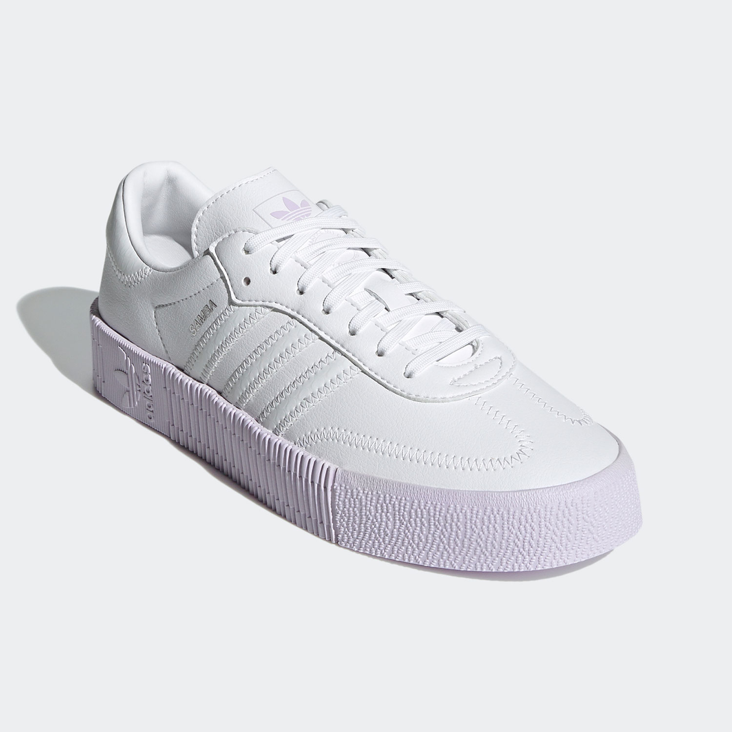 Adidas/阿迪达斯正品三叶草SAMBAROSE女子厚底时尚休闲板鞋GZ8616 - 图0