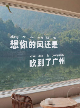 个性创意网红城市店铺拍照打卡贴