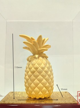 绒沙金黄金摆件金菠萝凤梨送老人小孩礼品工艺品装饰品金银送礼