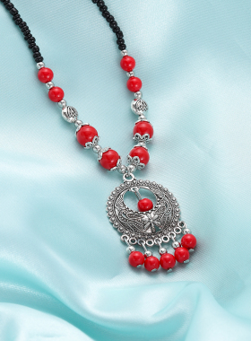 小众民族风复古旅拍项链毛衣链