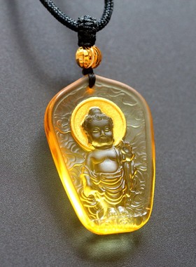 2026厂家直销琉璃太子佛 男女 宝宝佛吊坠饰品释迦摩尼佛 挂件项