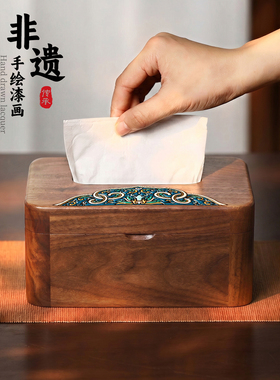 抽纸型号通用！高颜值实木纸巾盒