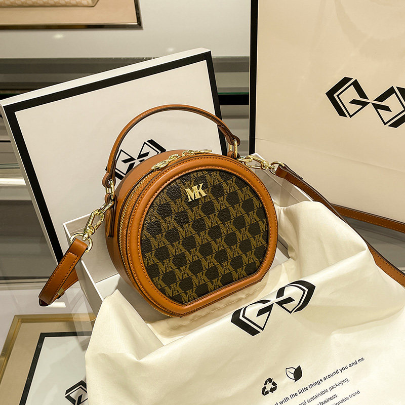 mk 2021新款潮圆饼包秋冬小圆包包 惠派旗舰女士包袋