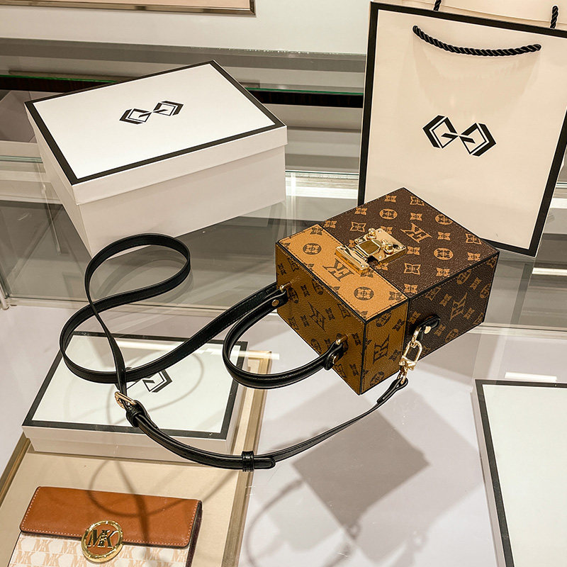 老花盒子包2021新款潮秋冬化妆包 惠派旗舰女士包袋