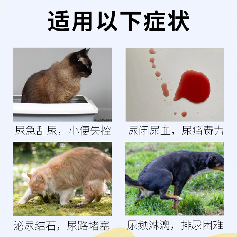 志远宠物泌石疏通猫咪利尿通狗狗尿血尿闭尿路感染膀胱炎排结石药 - 图0