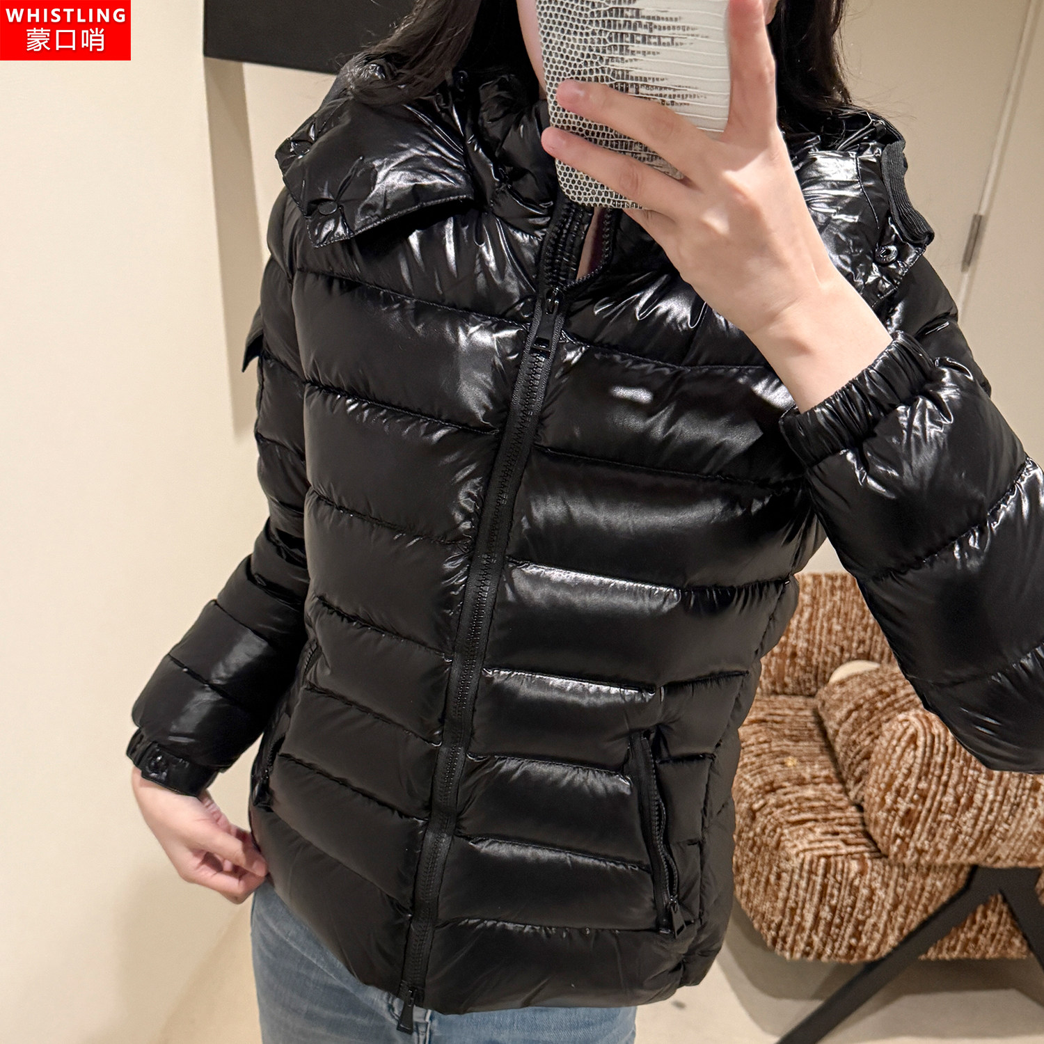 蒙口哨 M蒙家羽绒服王菲bady连帽鹅绒服女冬装新款修身短款外套,淘宝优惠券,粉丝福利购,淘宝优惠卷