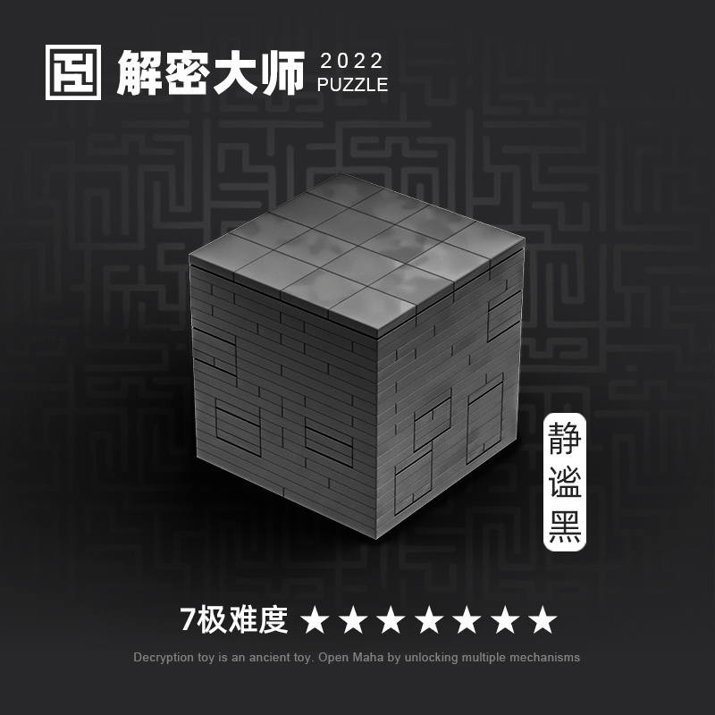 高质量玩具puzzle十级难度解密盒高智商烧脑玩具15岁女士成年儿童 - 图0