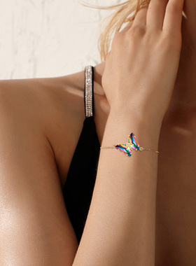 Dainty Butterfly Ring for Women, Resizable Adjustable