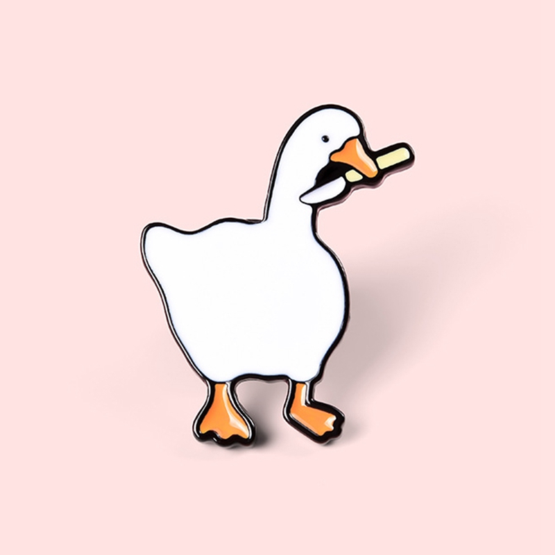 Fashion Game Untitled HONK Goose Hard Enamel Brooch Pins Me-图3