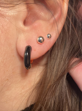 New Design Enamel Cooper Small Hoop Earring for Women