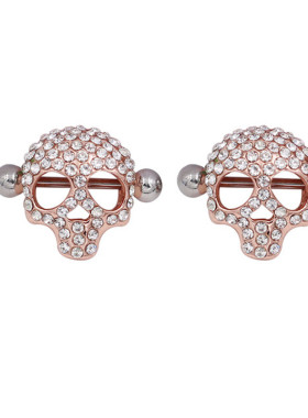 1Pair Stainless Steel Nipple Ring Piercing Love Hearts