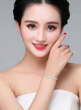 925 silver Bracelets Heart leaf For women wedding lady