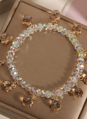 Crystal Fashion Charm Bracelet for Woman 2022 New Beaded