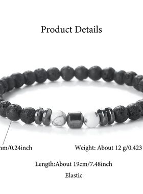 Minimalism Natural Stone Prayer Bracelet Meditation Jewelry