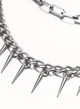 Layered Punk Chain On The Jeans Pants Women Spike Keychains