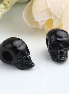 1PC Stainless Steel Halloween Skull Beads For Jewelry