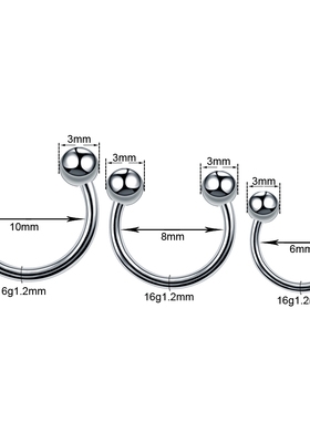 1PC G23 Titanium Helix Ear Piercing Labret Nose Rings