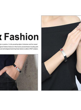 Vnox Engravable Medical Alert ID Bracelet DIABETES EPILEPSY