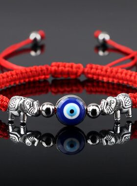 New Red Nylon Thread Evil Eye Braided Bracelet Women Men