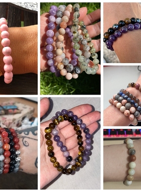 3Pcs/set Natural Stone Bracelet Sets Aventurine Stone Agates