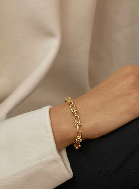 Women Bracelet Hip-hop Punk U-shaped Chain Bracelet for