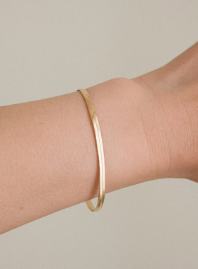 Gold Color Blade Chain Bracelets for Women Stainless Steel