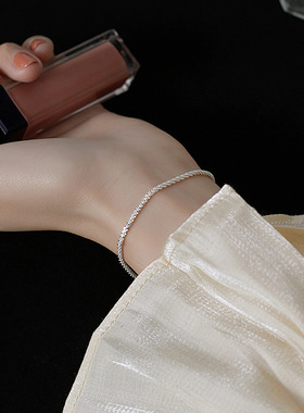 Sterling Silver Fashion Simple Chain Bracelet for Women