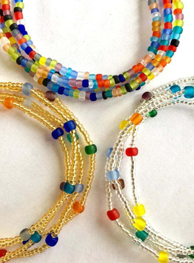 3Pcs/Set Sexy Vintage Aesthetic Belly Chain Handmade Beads