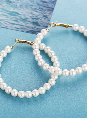 DoreenBeads Fashion Hoop Earrings For Women Based Alloy &