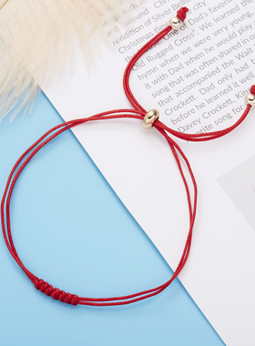Fashion Red Rope Braided Bracelets Handmade Fashion Jewelry
