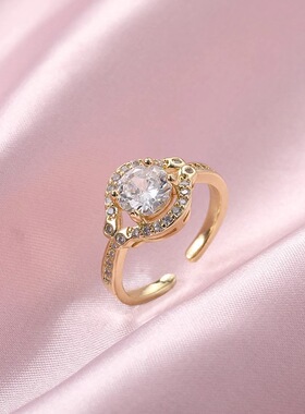 Stainles Steel Wedding Rings For Women Adjustable Engagement