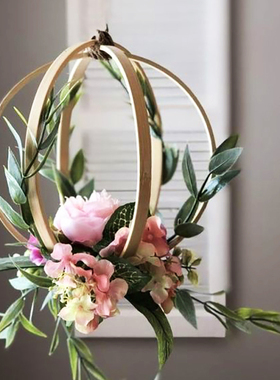 1Pcs 8-40cm Wooden Frame Hoop Circle Embroidery Hoop Tool