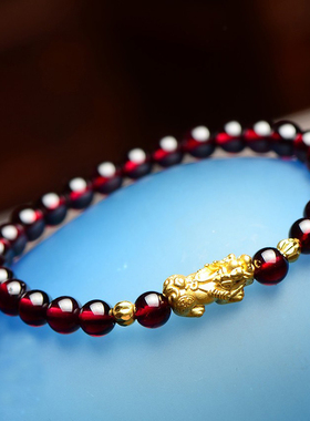 Feng Shui Obsidian Stone Beads Brave Troops Bracelet Men