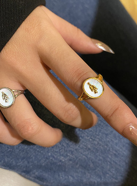 925 Sterling Silver Rings for Women Oval Flower Vintage