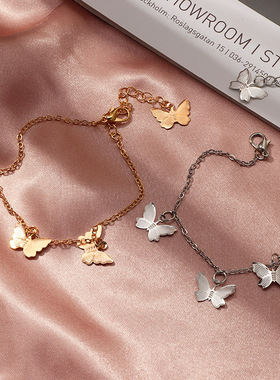 New Arrival Single Layer Butterfly Bracelet Simple Girls