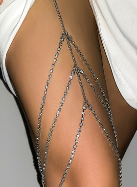 2023 Sexy Rhinestones Leg Thigh Chain for Women Multilayer