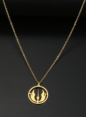 Stainless Steel Necklaces Jedi Order Symbol Logo Pendant