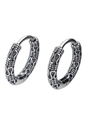 Small Ring Hoop Earrings for Men Women Fashion Vintage