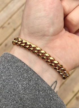 Vnox Mens Simple 3-11mm Stainless Steel Curb Cuban Link