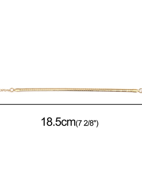 Fashion 304 Stainless Steel  Bracelets Gold Color Snake