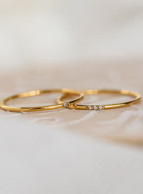 New Fashion 1mm stainless steel Cubic Zirconia Thin Finger