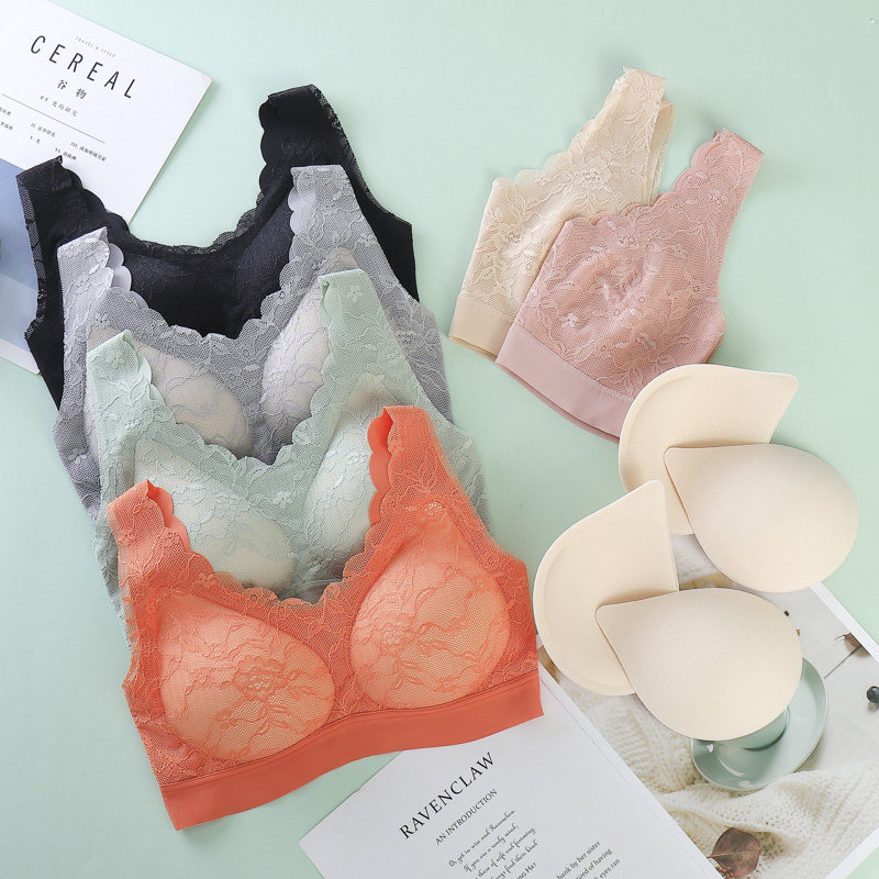 泰国乳胶运动女无钢圈小胸薄胸罩 竹可馨文胸